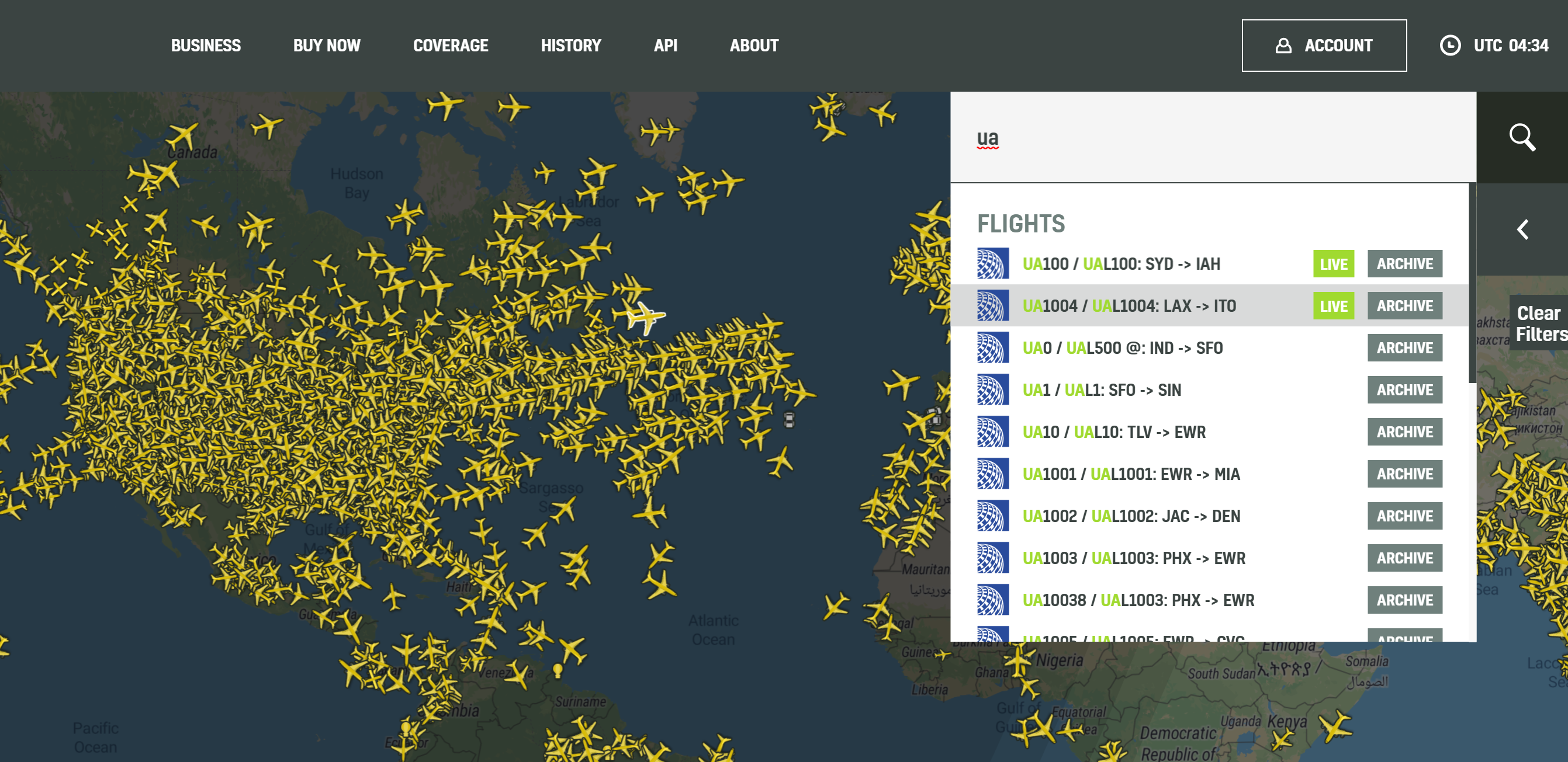 Using RadarBox on the Media AirNav RadarBox Live Flight Tracker and